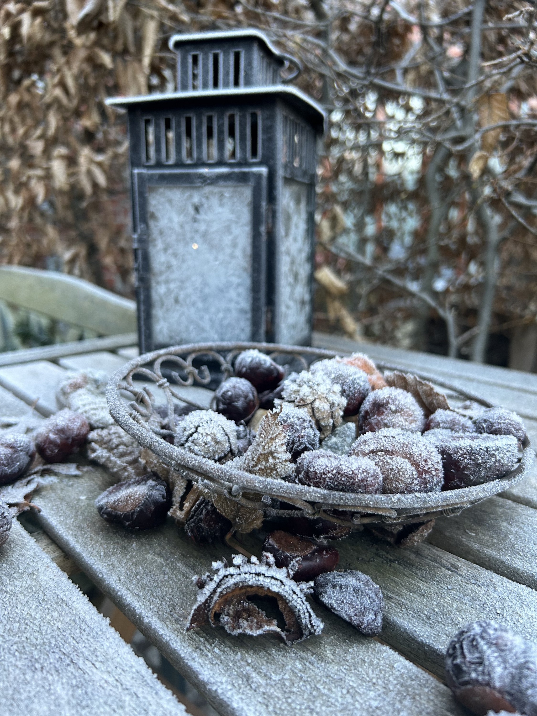 Kalt heute morgen vorm Haus…
